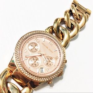 Michael Kors Chronograph Twist Link Watch MK3247